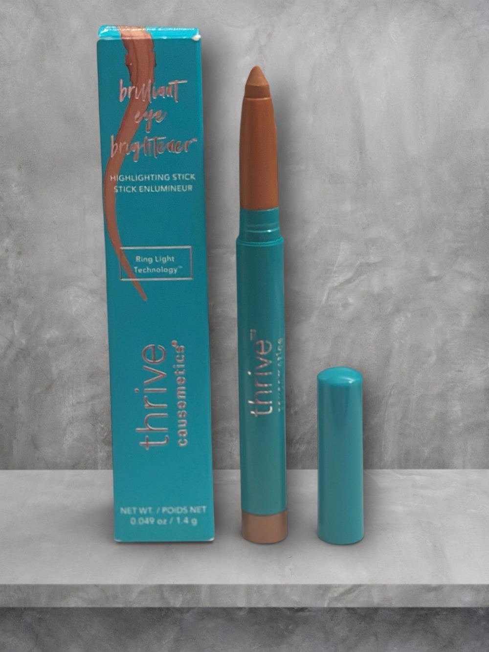 Thrive Ruth Brilliant Eye Brightener- peach bronze shimmer, vegan, waterproof